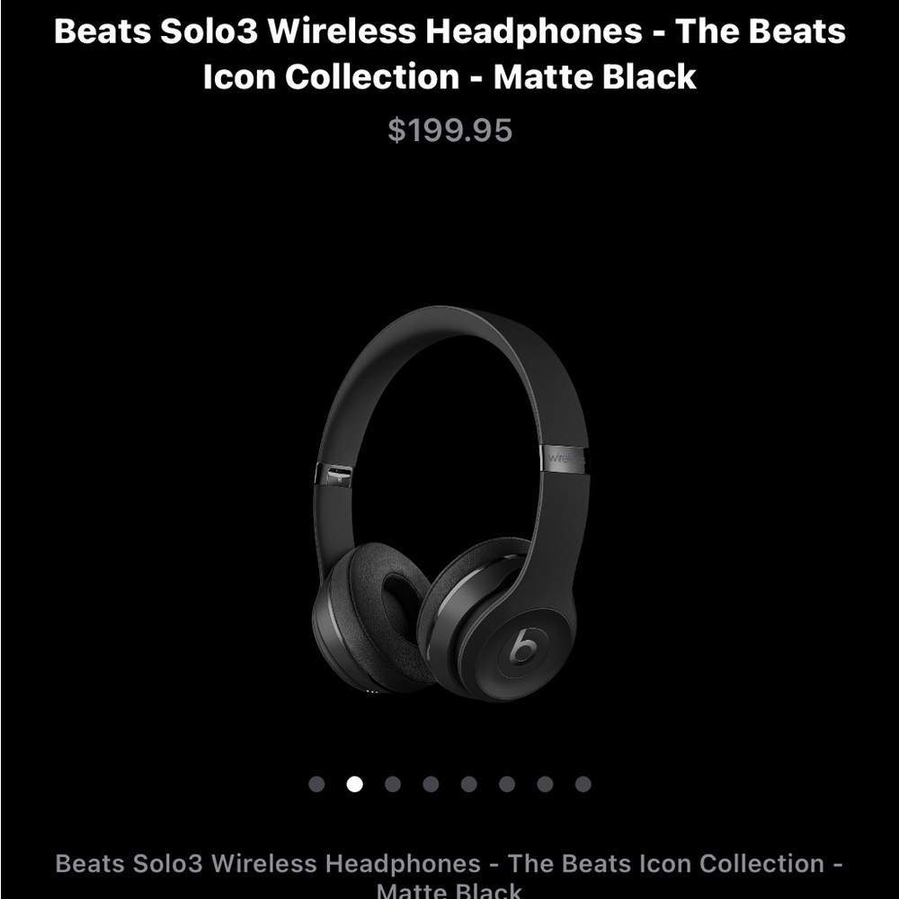 Beats Solo3 Wireless On-Ear Headphones - Apple W1 Headphone Chip